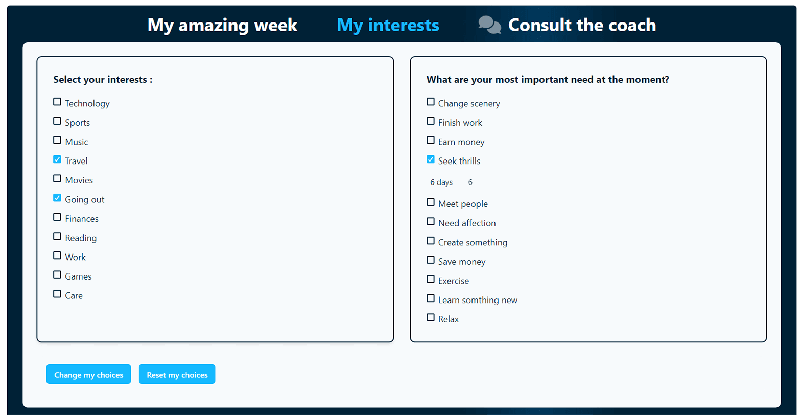 Artificial Life Coach